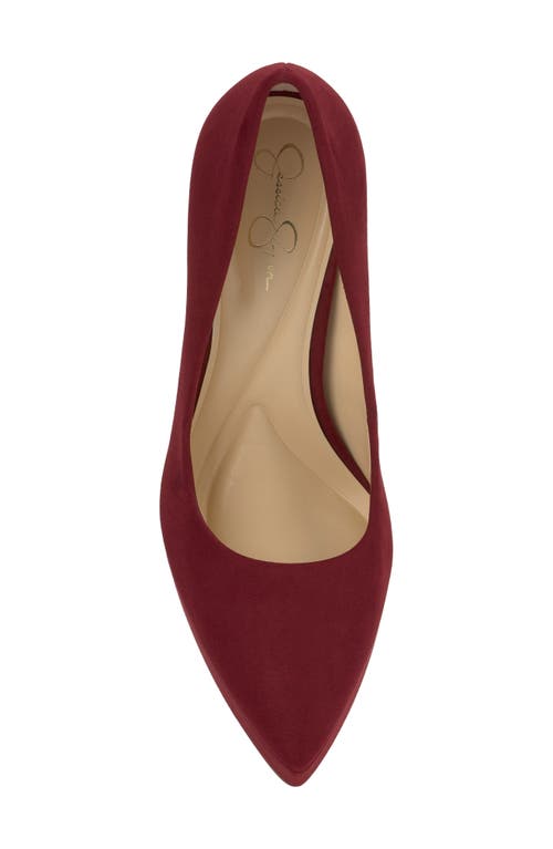 Jessica Simpson Sinelia Pointed Toe Platform Pump In Red