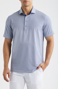 Greyson Saranac Stripe Performance Golf Polo