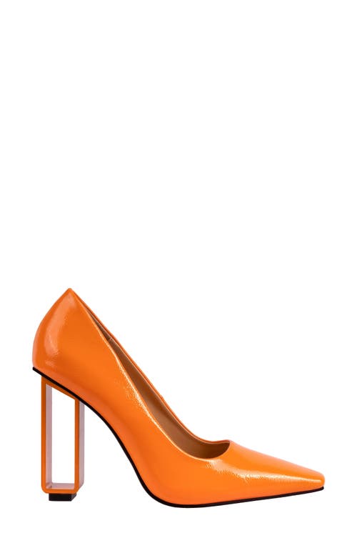 Ninety Union Pandora Patent Pump In Orange