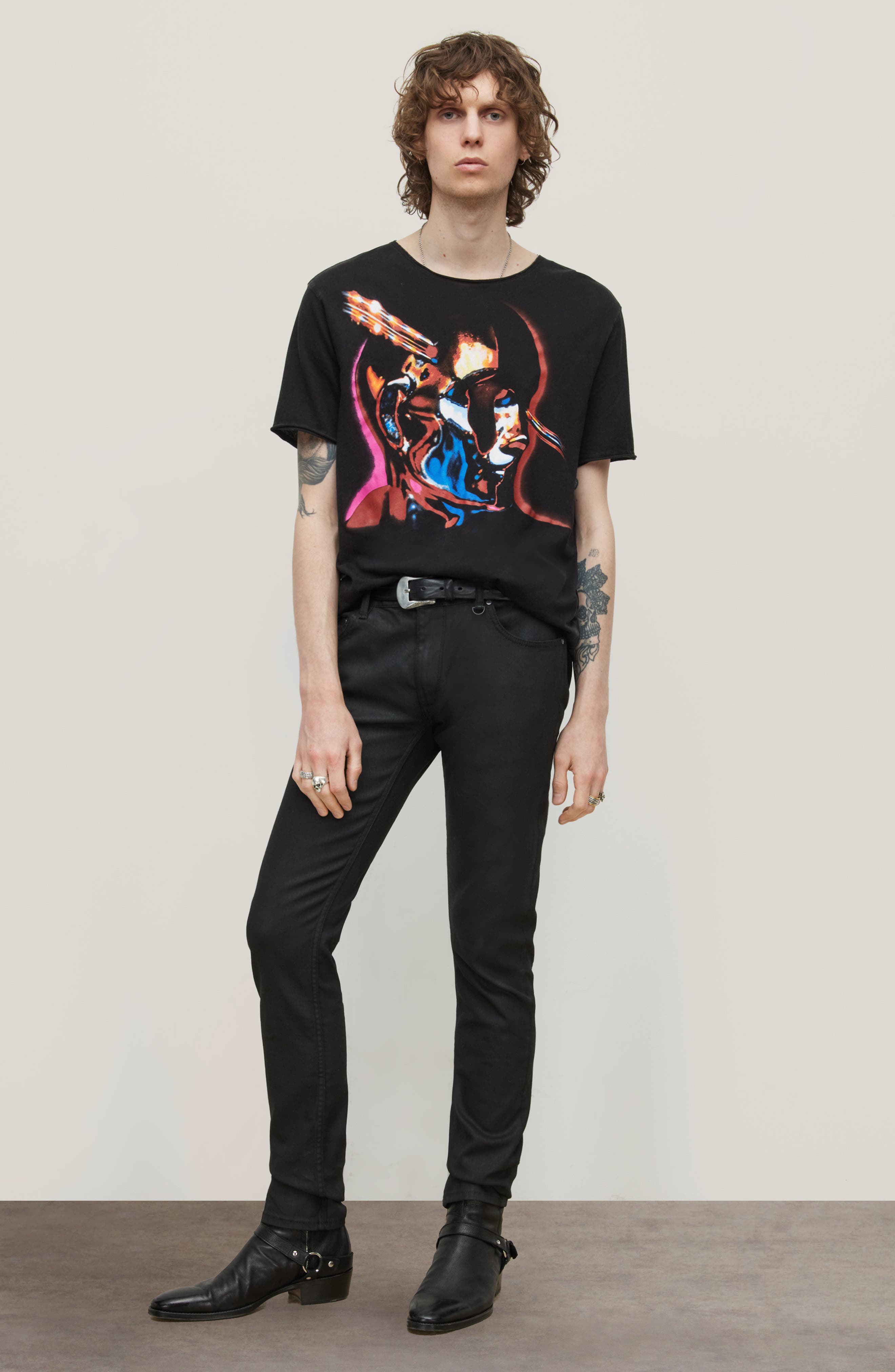 John Varvatos Judas Priest Raw Edge Cotton Graphic Tee (Men ...