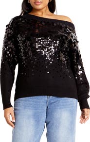 City Chic Braylin Embellished Sweater