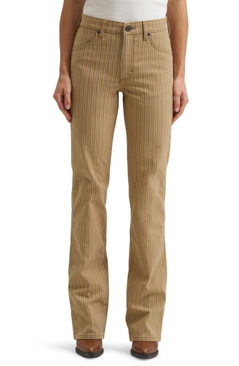 Wrancher Striped Bootcut Jeans