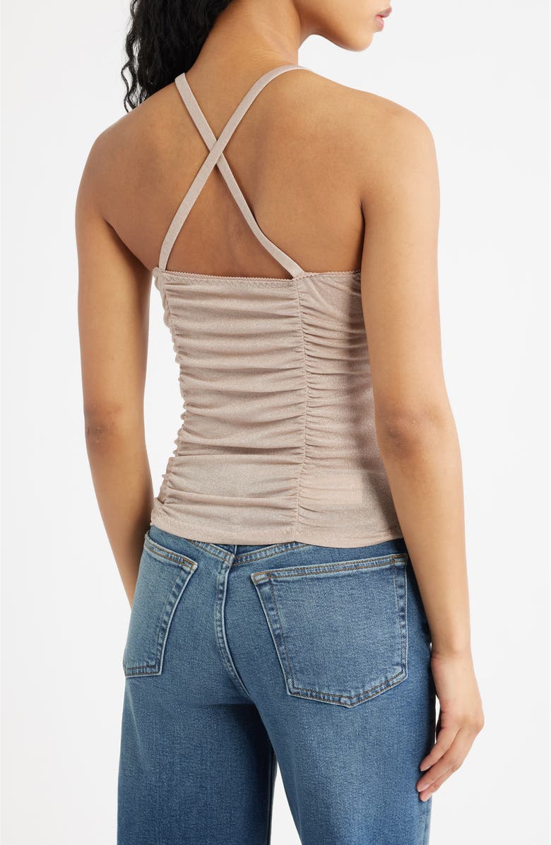 Free People Shimmer Shimmer Camisole, Alternate, color, Brown Shimmer