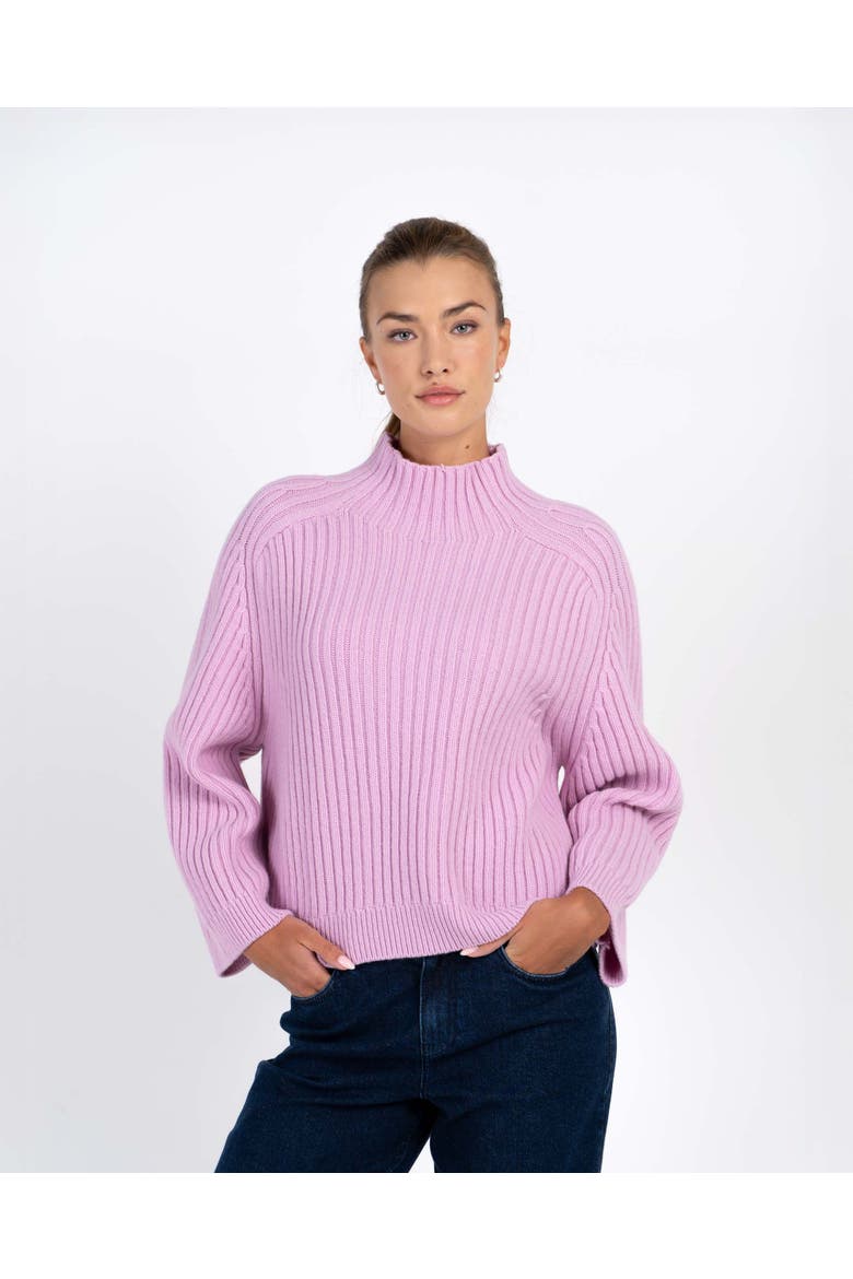 Maeve Rib Knit Sweater, Main, color, Lilac Pink