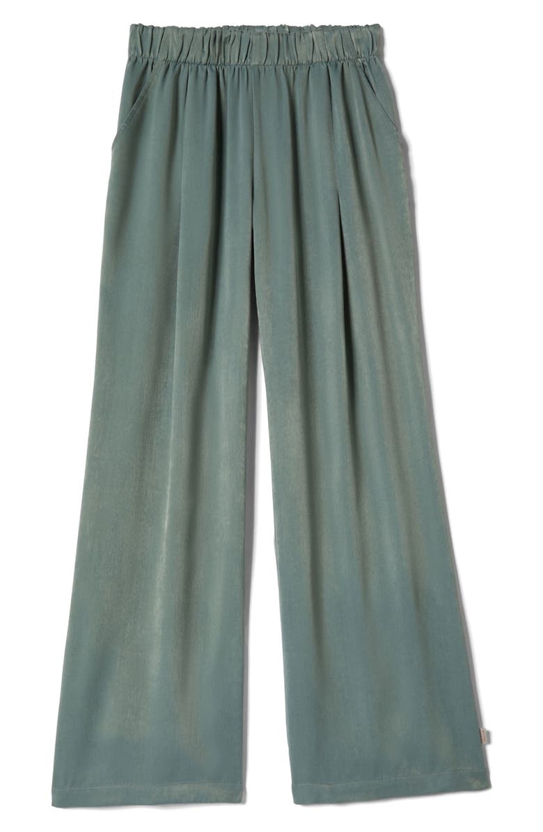 Brixton Soho Wide Leg Elastic Waist Pants, Alternate, color, Blue Green Shine