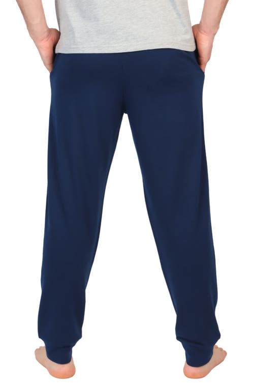 Tailorbyrd French Terry Lounge Joggers In Navy
