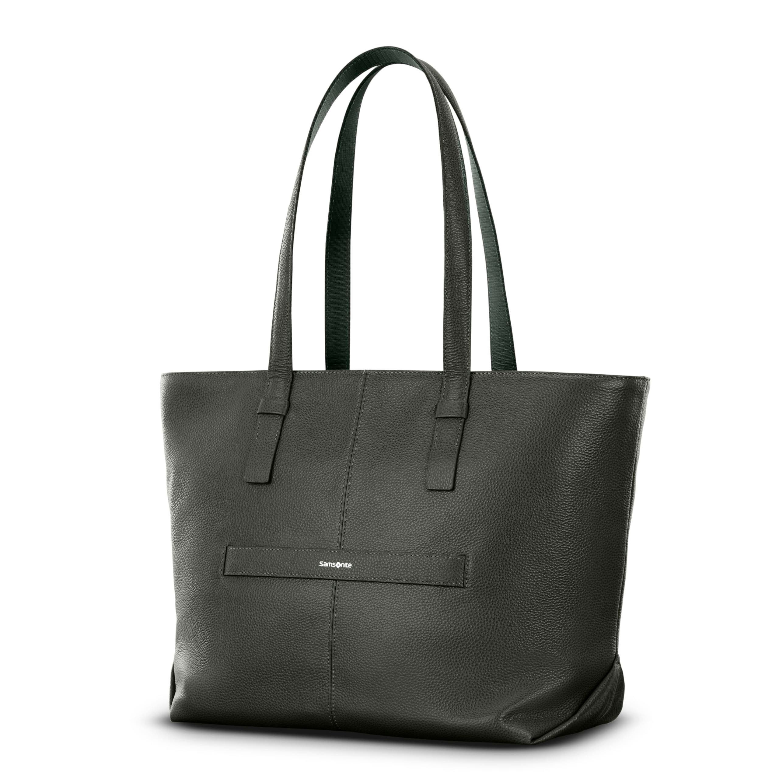 Mobile Solution 2 Leather Tote with Laptop Sleeve, Alternate, color, Olive