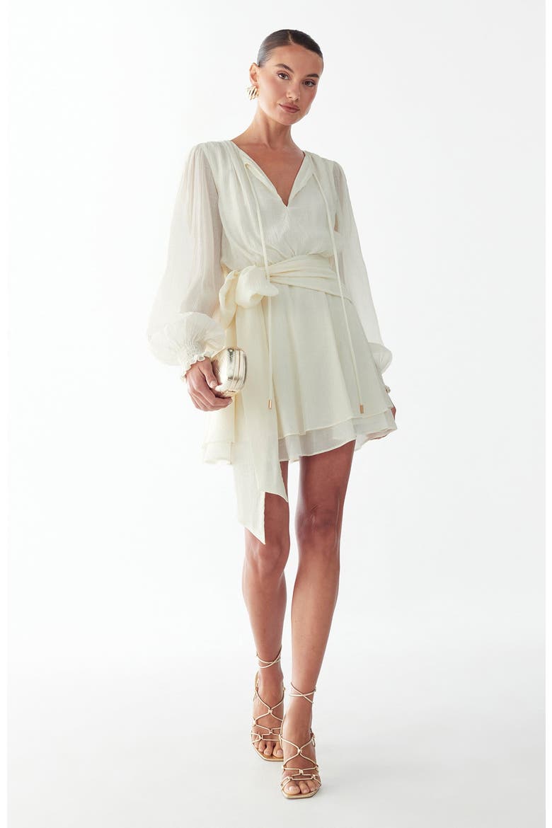 Olia Mini Dress, Alternate, color, Off White