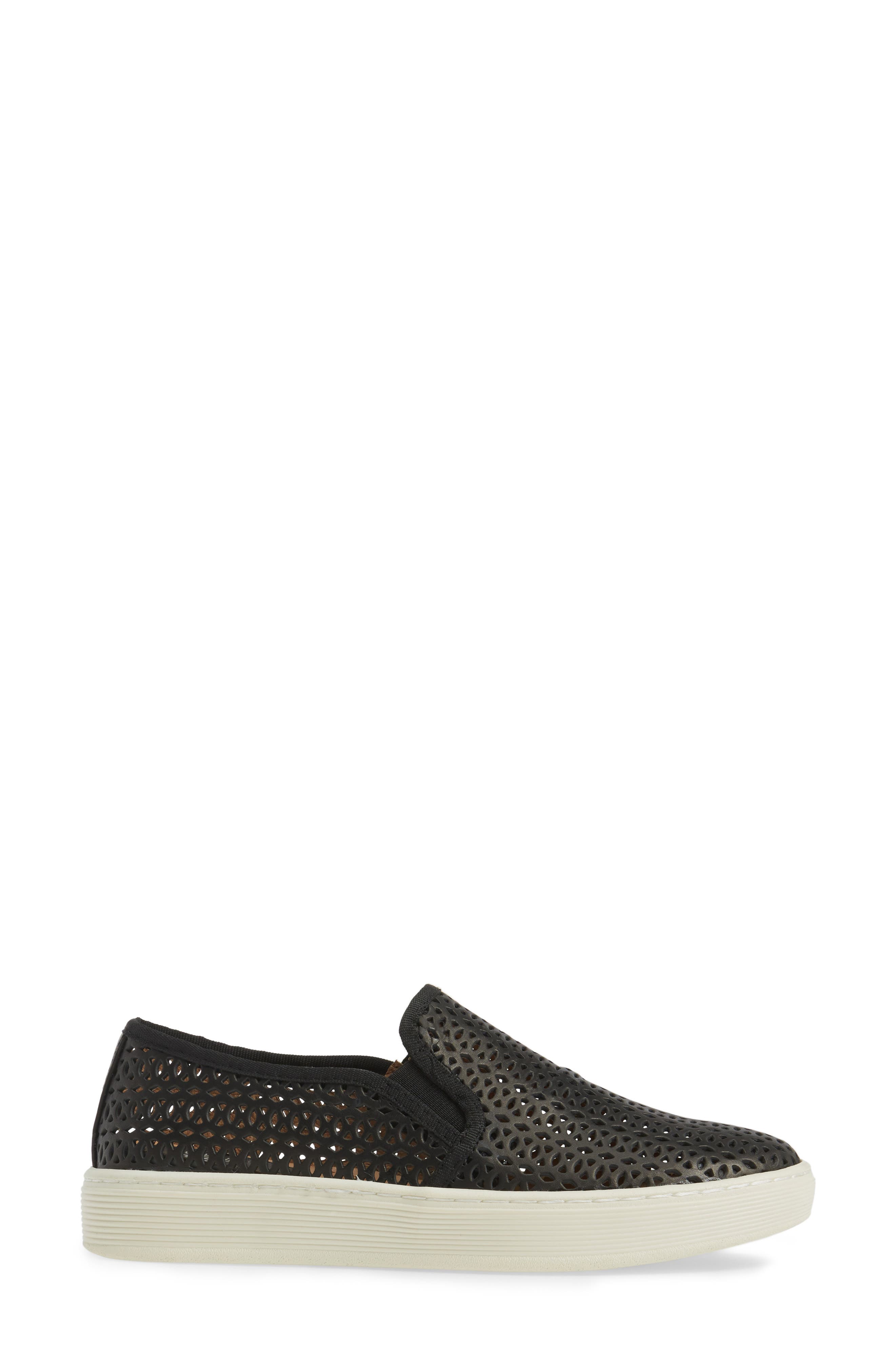 Somers II Slip-on Sneaker, Alternate, color, BLACK PERFORATED LEATHER