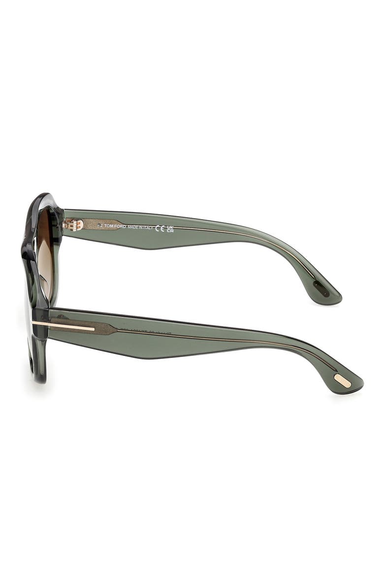 Rhonda 56mm Gradient Pilot Sunglasses, Alternate, color, SHINY SAGE / GREEN LENS