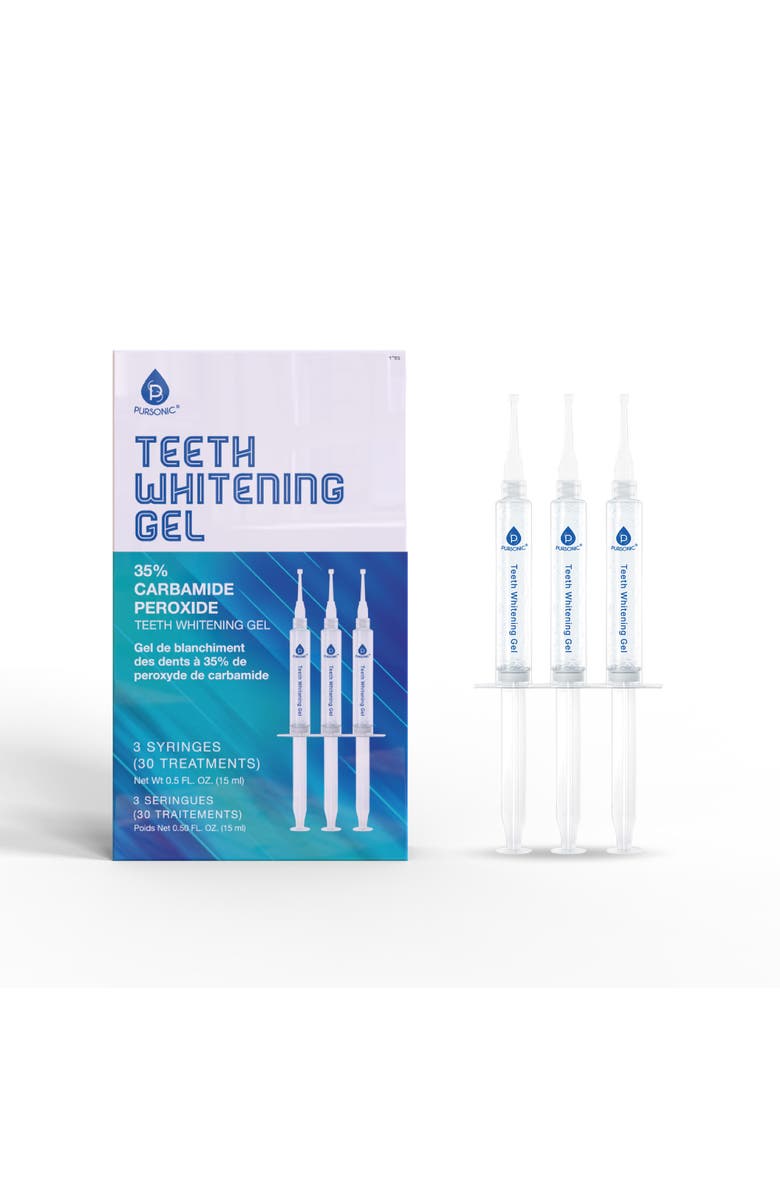 PURSONIC Teeth Whitening Gel  - Professional Strength Formula, Main, color, White