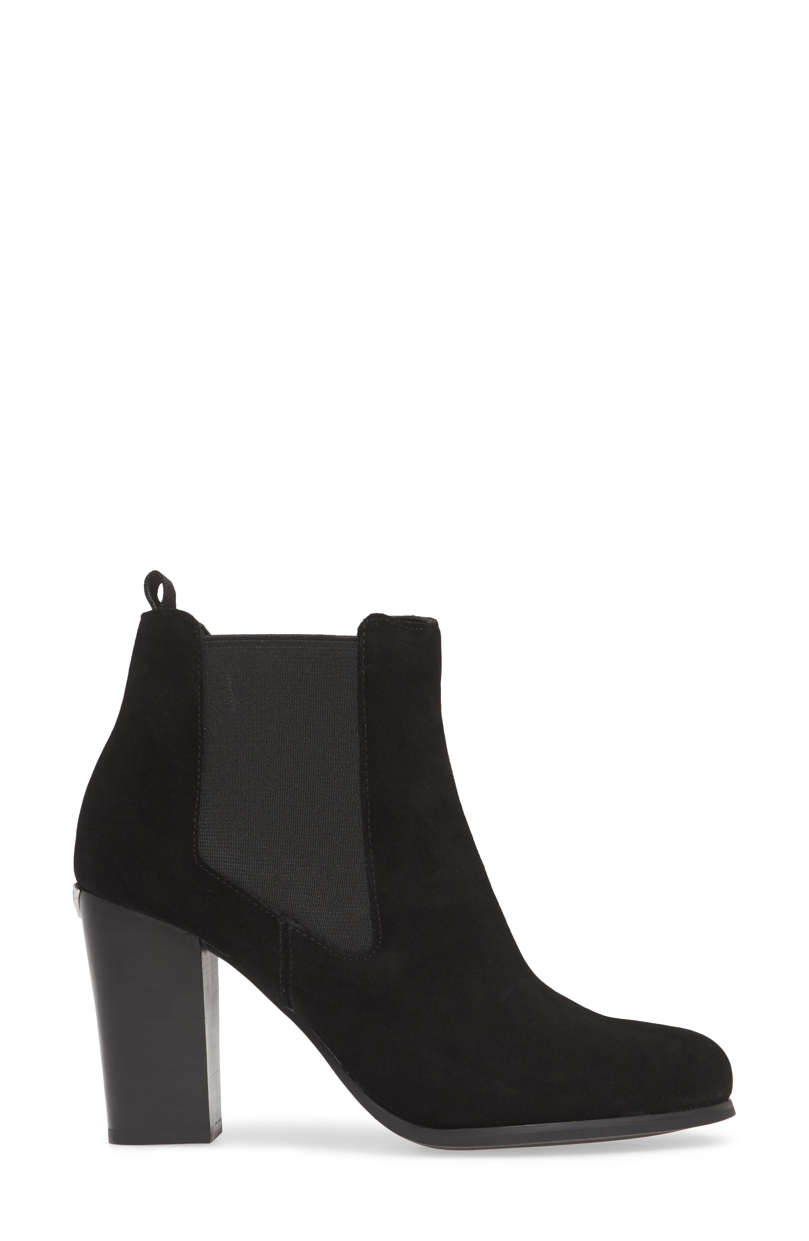 Lottie Bootie, Alternate, color, BLACK SUEDE