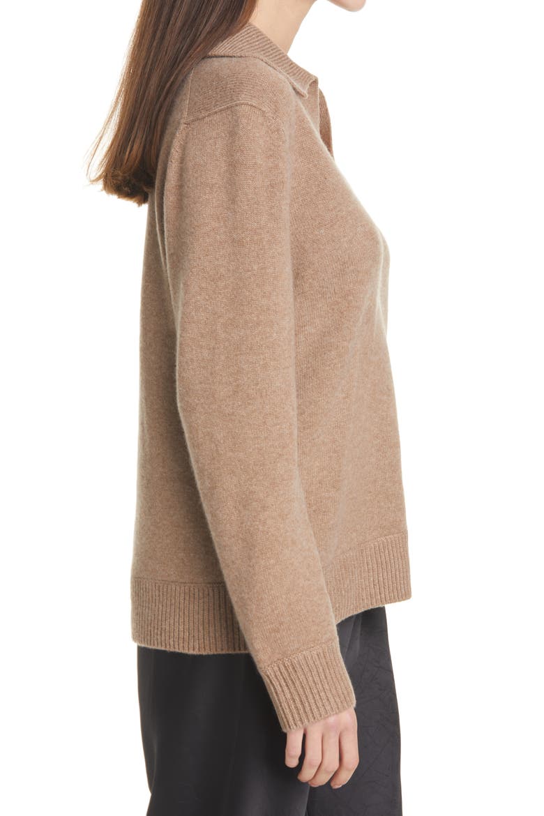 Wool & Cashmere Polo Sweater, Alternate, color, H CHESTNUT