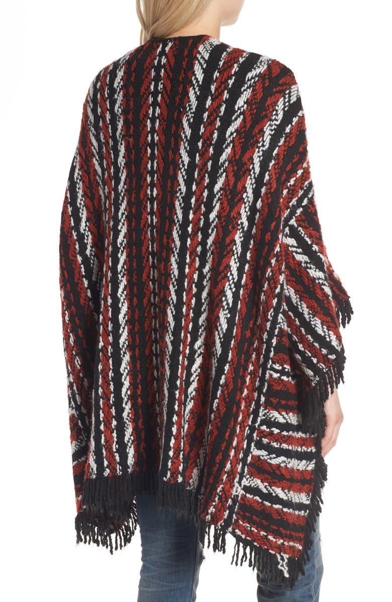 Treasure & Bond Pattern Mix Poncho, Alternate, color,