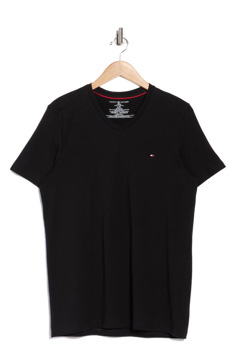 Tommy Hilfiger V-Neck Short Sleeve Lounge T-Shirt, Alternate, color,