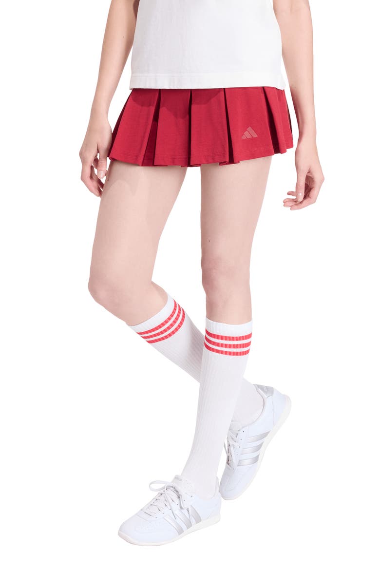 Seasonal Essentials Colorpop Skirt, Main, color, ACTIVE MAROON/ OFF WHITE/