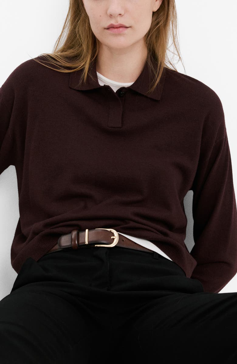 MANGO Polo Sweater, Main, color,