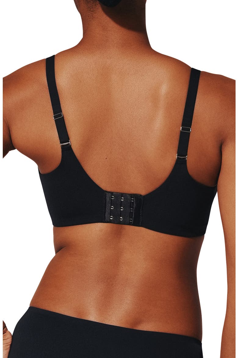 ComfortStretch Underwire Back Smoothing T-Shirt Bra, Alternate, color, BLACK