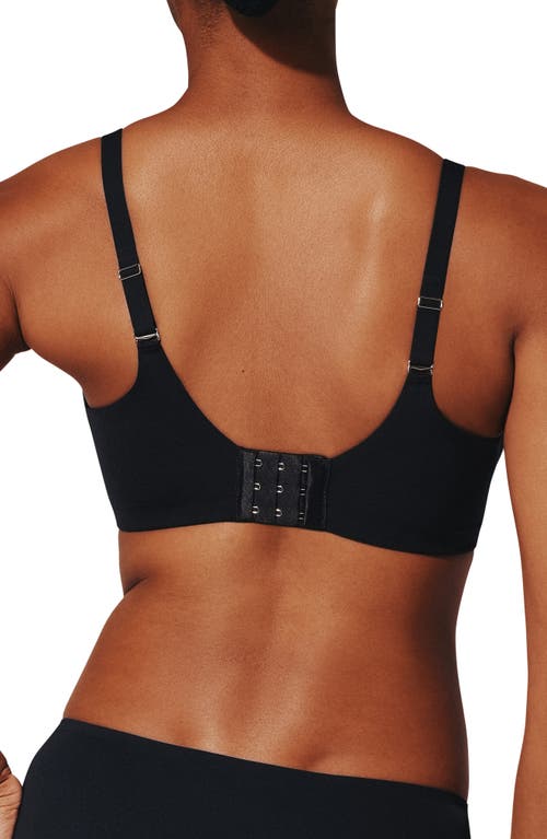 Thirdlove Comfortstretch Underwire Back Smoothing T-shirt Bra In Black