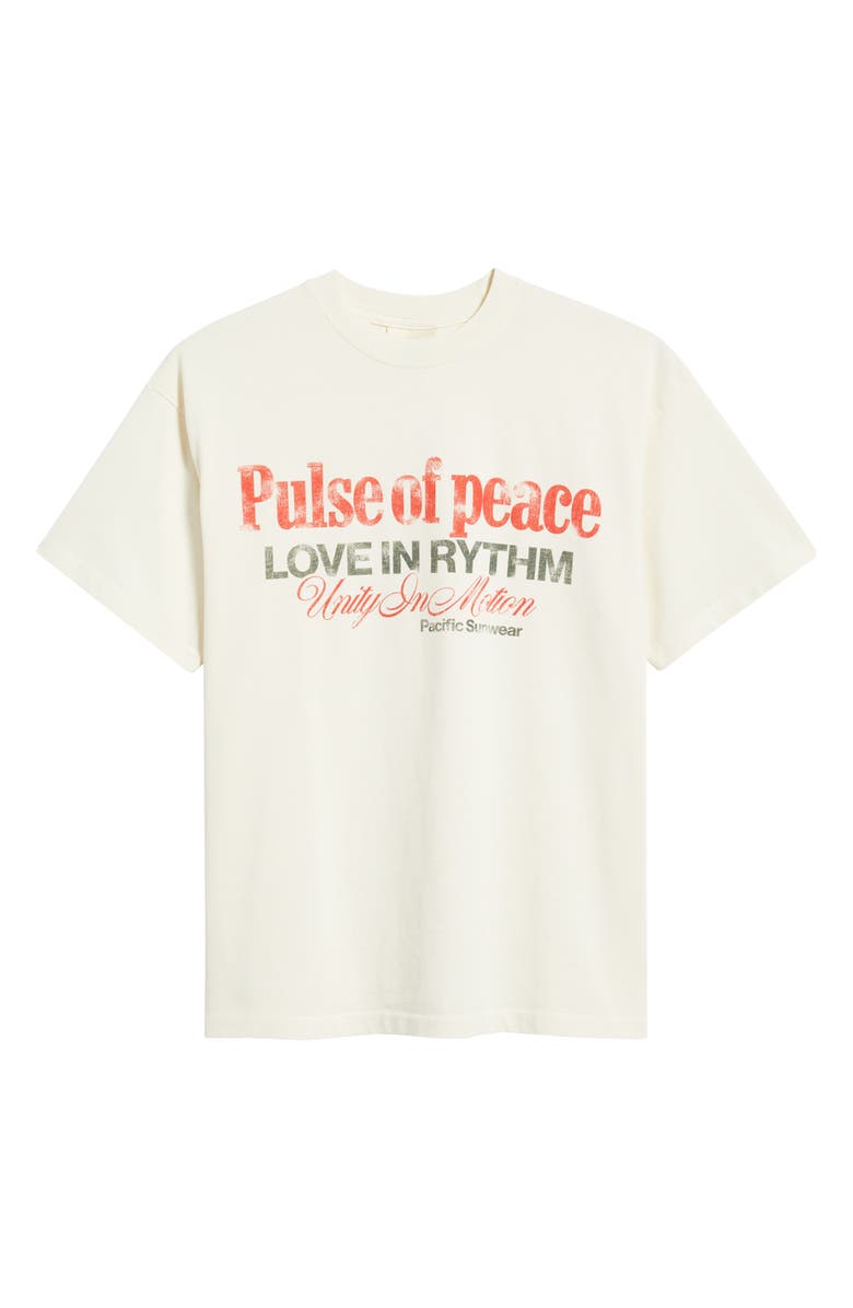 PacSun Pulse of Peace Graphic T-Shirt, Alternate, color, Cream