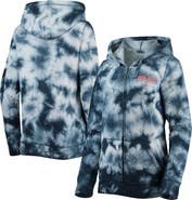 New Era Women's New Era Navy Boston Red Sox Tie-Dye Full-Zip Hoodie