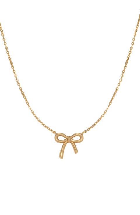 Bow Pendant Necklace