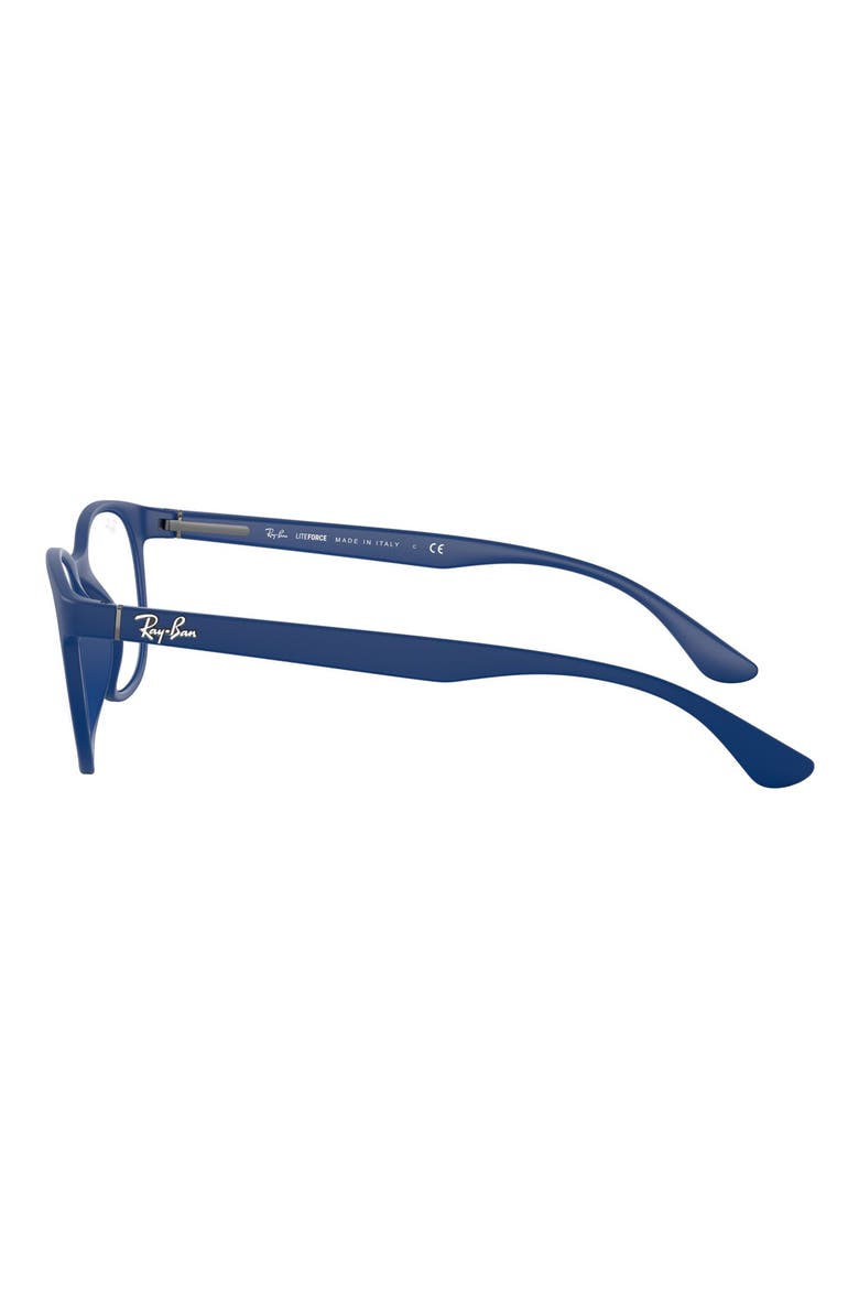 53mm Rectangular Optical Glasses, Alternate, color, BLUE