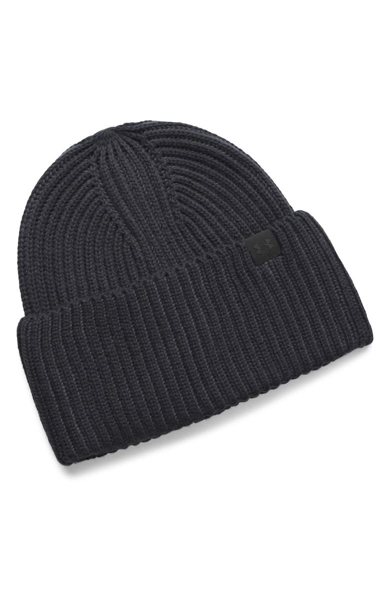 Under Armour Halftime Beanie, Alternate, color, Black / Black / Black