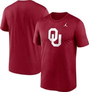 Jordan Brand Men's Jordan Brand Crimson Oklahoma Sooners Primetime Legend Logo T-Shirt