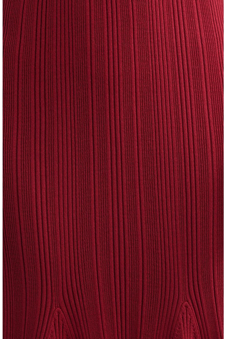 Short Sleeve Rib Polo Sweater Dress, Alternate, color, RED/ IVORY