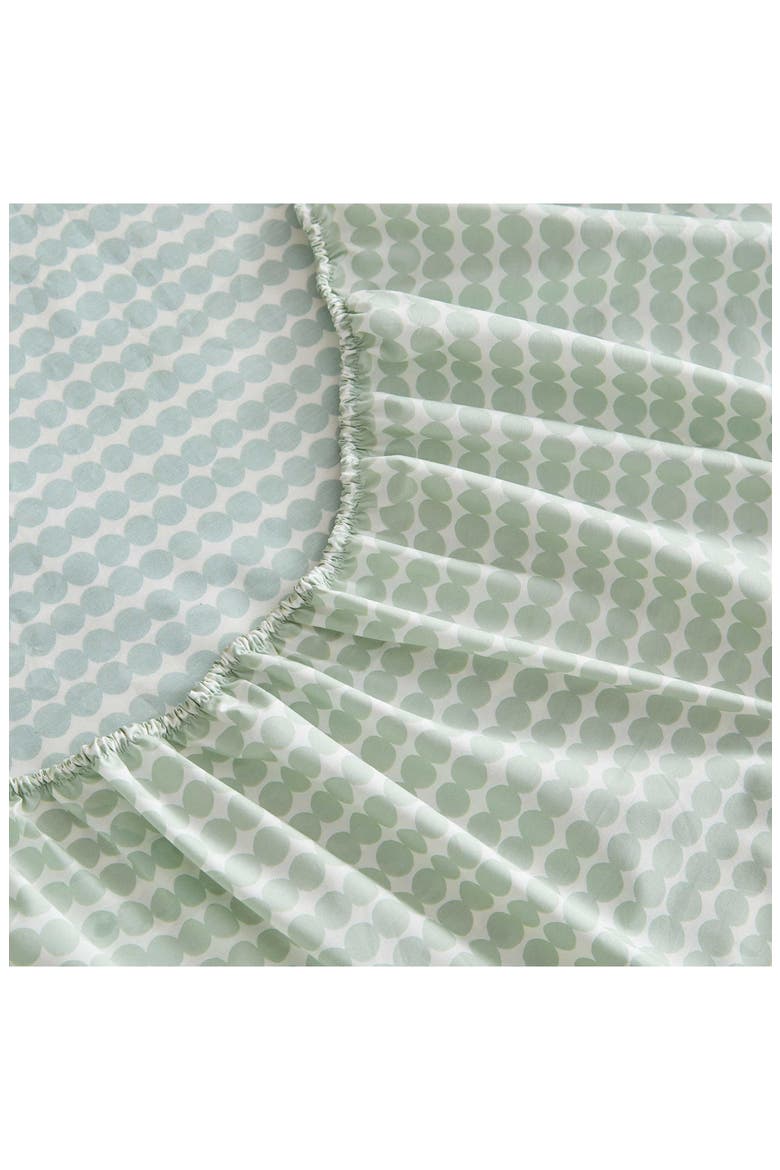 Pikku Rasymatto Cotton Percale Sheet Set, Alternate, color, LIGHT GREEN