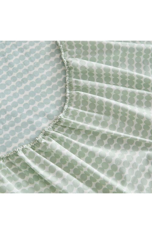 Marimekko Pikku Rasymatto Cotton Percale Sheet Set In Green