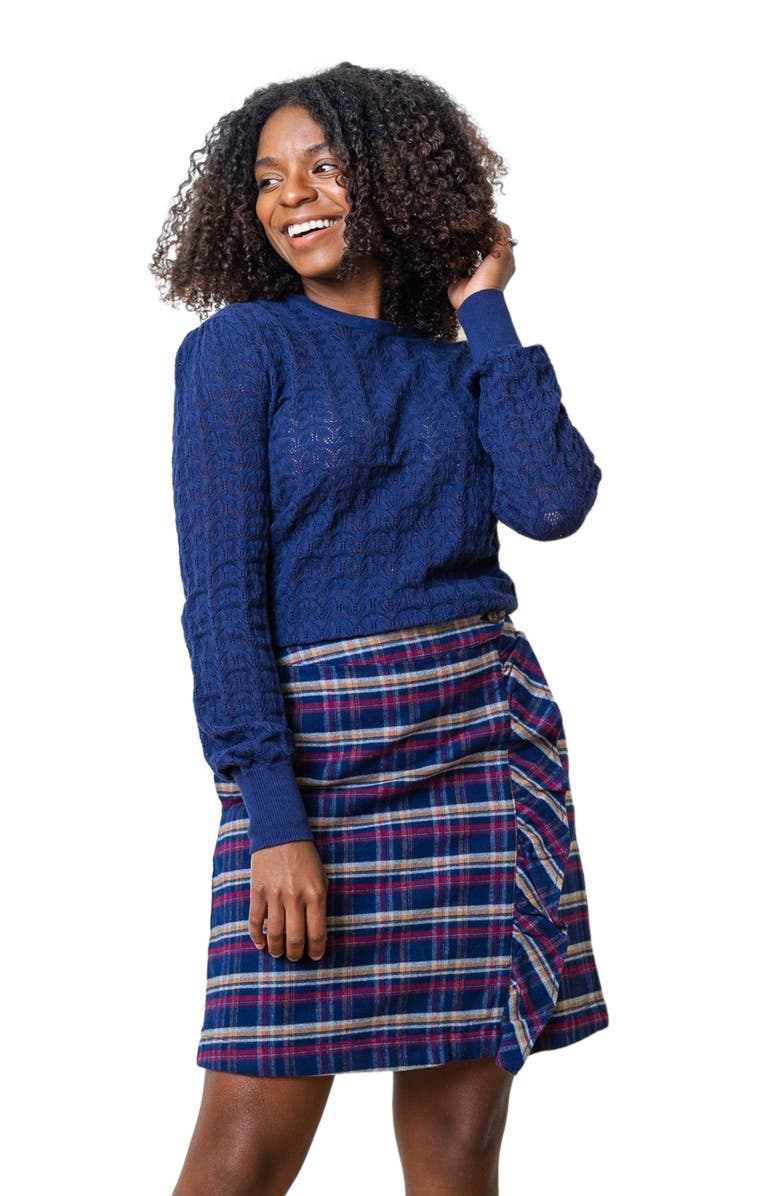 Hope & Henry Women's Organic Pointelle Sweater, Alternate, color, 