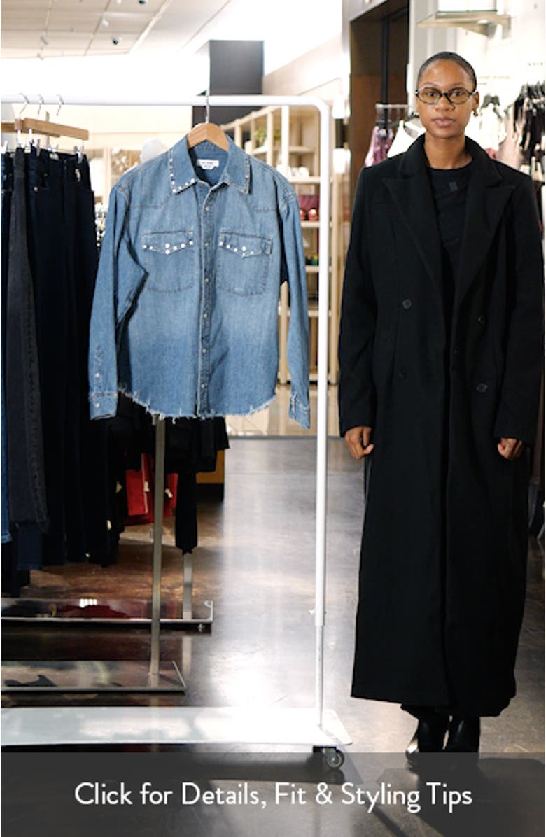 Distressed Western Stud Denim Shirt, sales video thumbnail