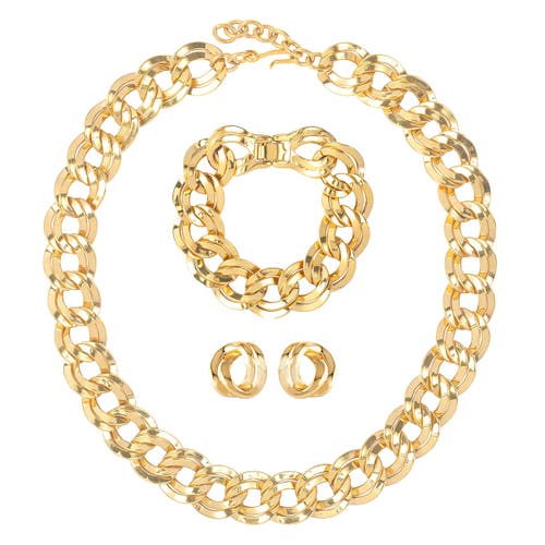 Susan Caplan 1980s Vintage Monet Necklace Bracelet And Earring Set