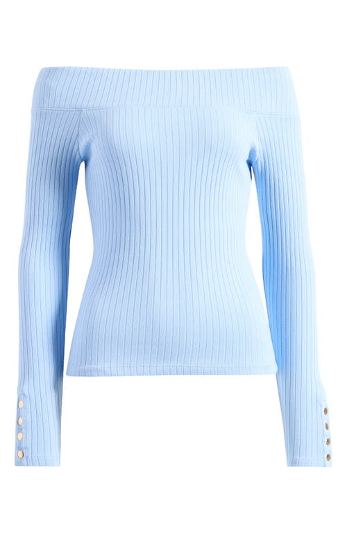 NATION LTD NATION LTD VAL OFF THE SHOULDER COTTON RIB TOP