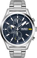 HUGO Chase Chronograph Bracelet Watch, 46mm