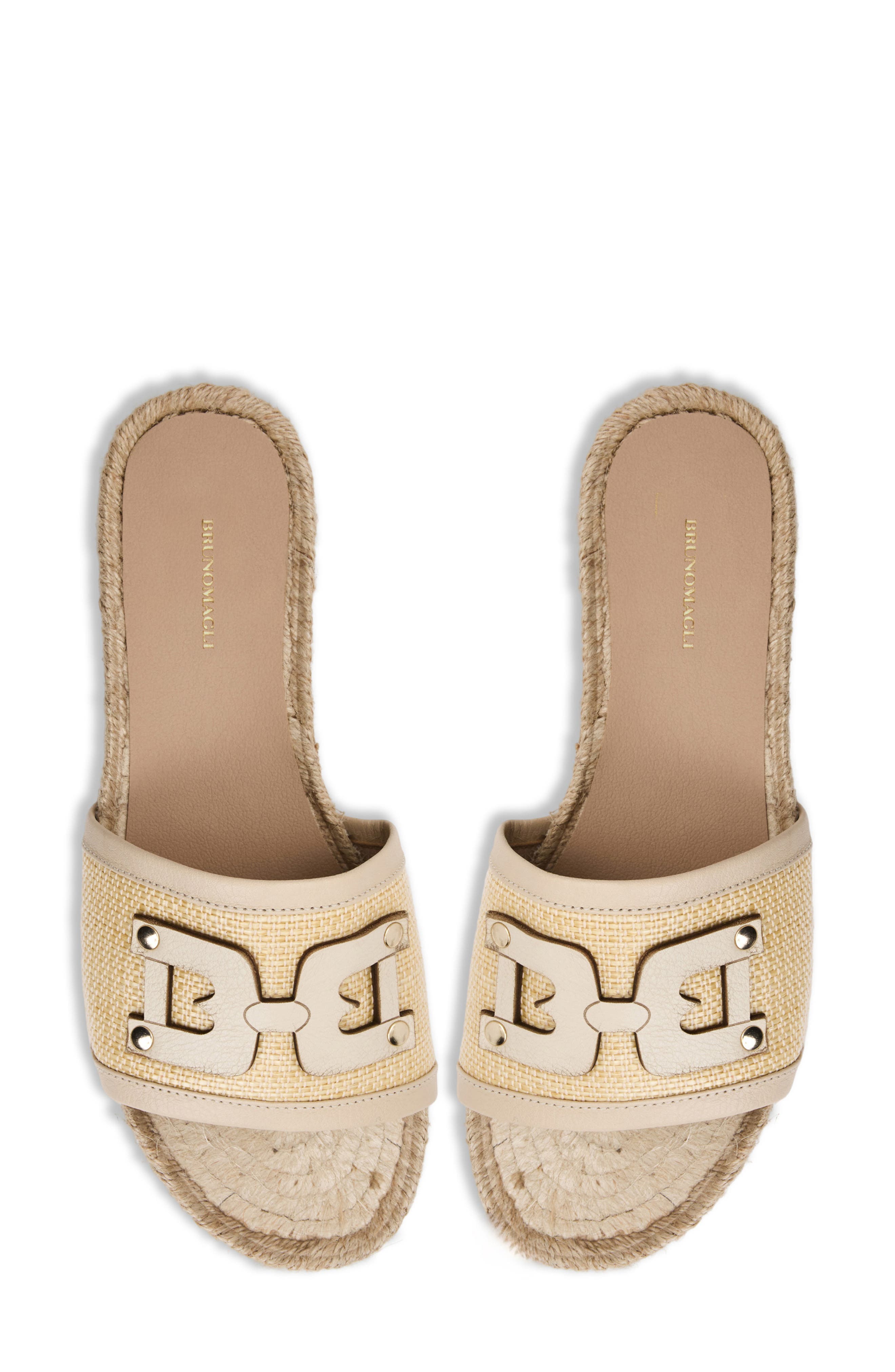 Sabina Slide Sandal, Alternate, color, NATURAL RAFFIA/ WHITE