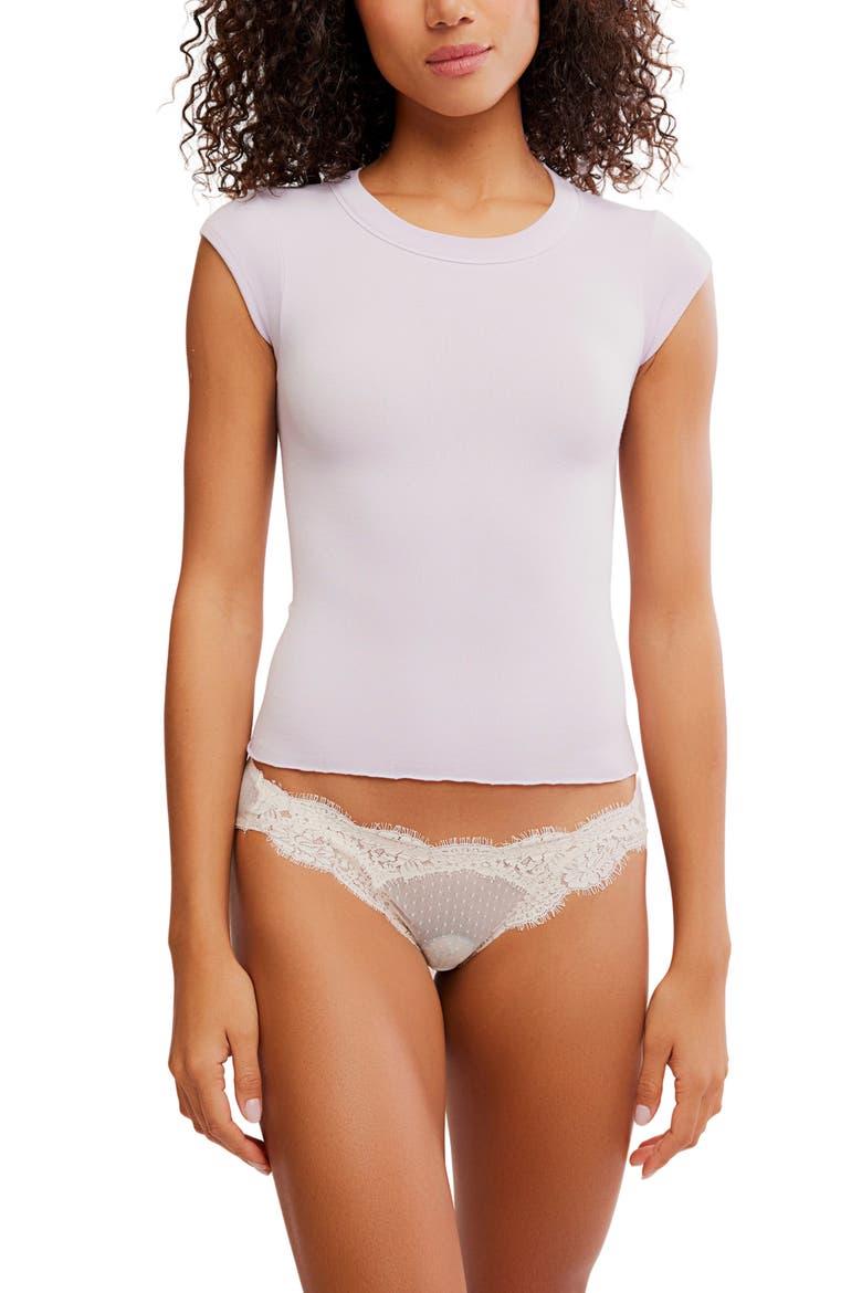 So Soft Seamless Baby Tee, Main, color, LAVENDER ICE