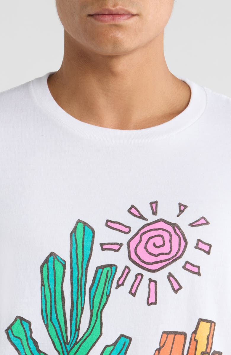 Junk Food Mojave Desert Flea Market Graphic T-Shirt, Alternate, color, White