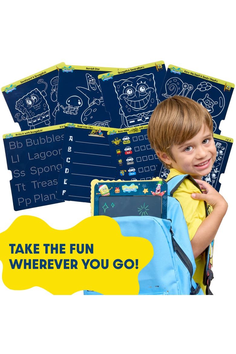 Spongebob Lcd Doodle Writing Tablet, Alternate, color, yellow blue