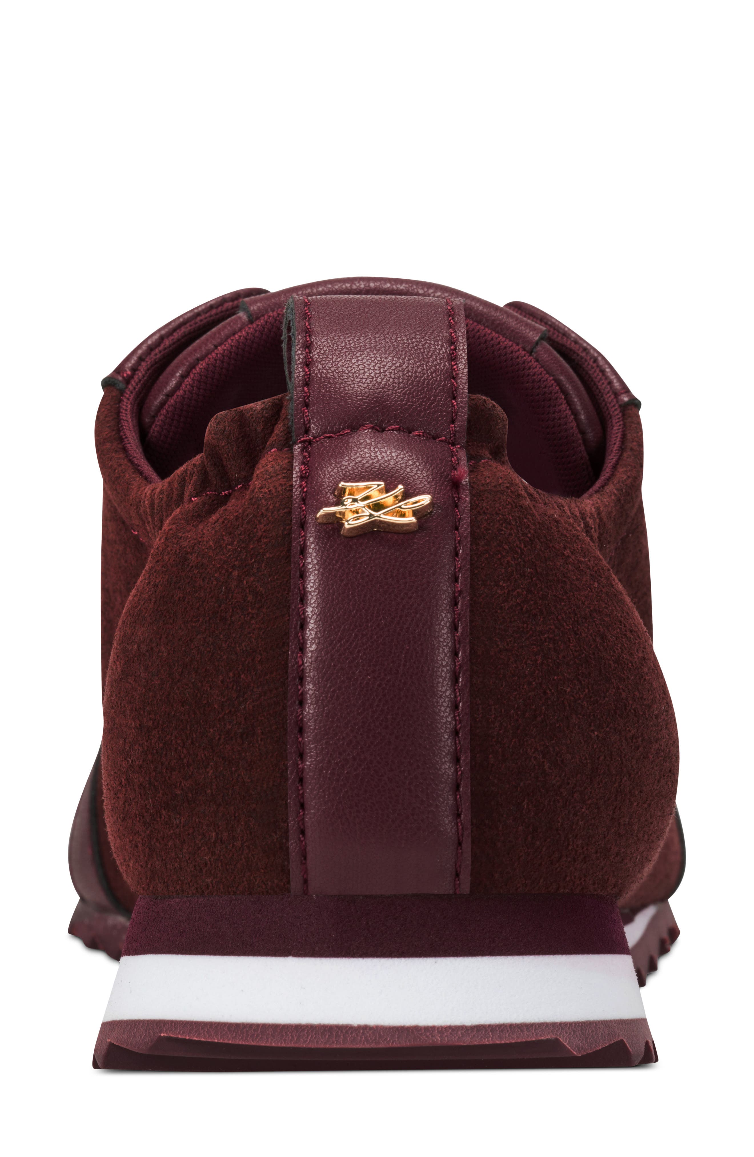 Adrianna Lace Up Sneaker, Alternate, color, BURGUNDY