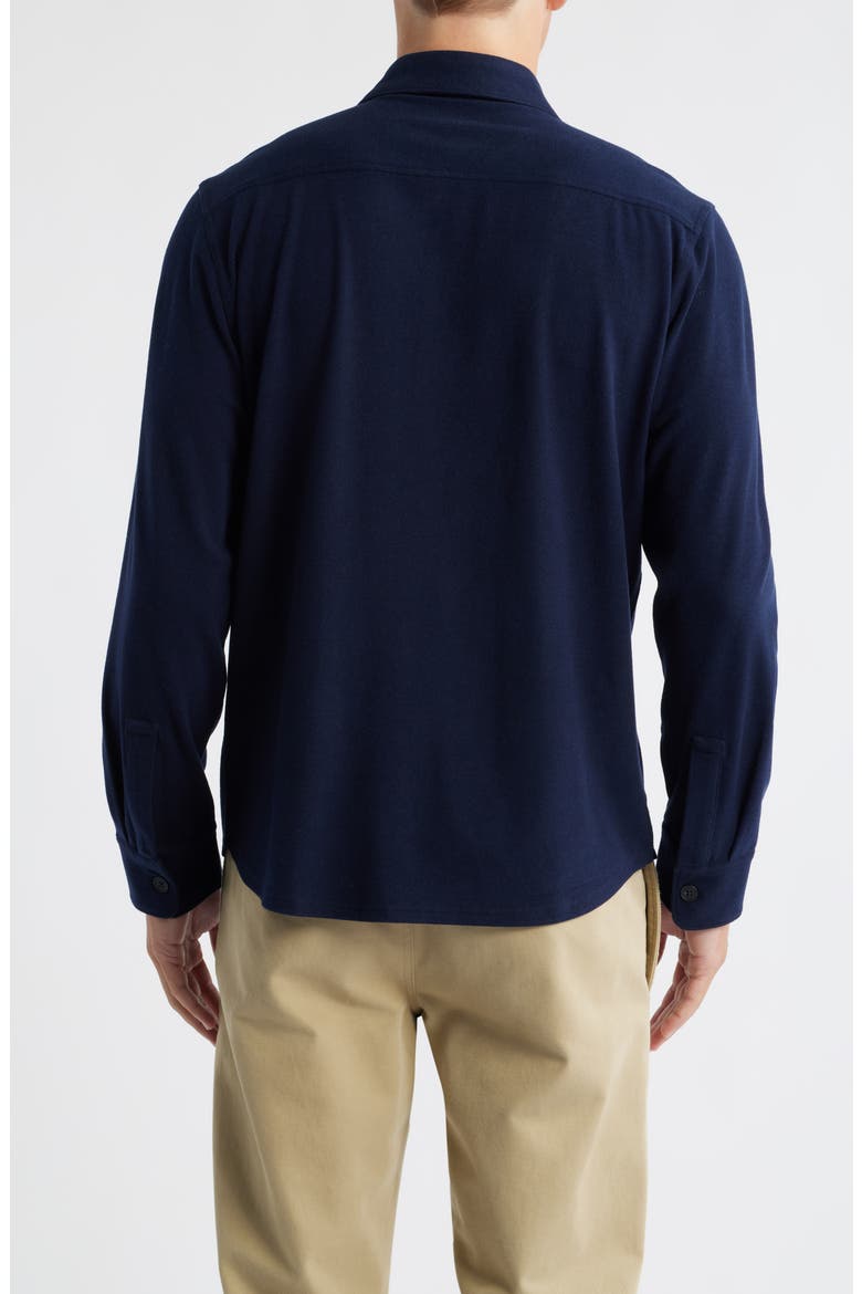 Scuba Knit Overshirt, Alternate, color, MIDNIGHT