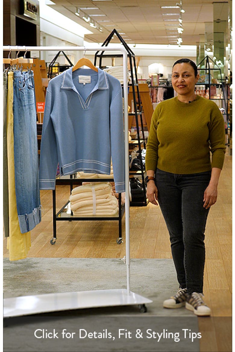 Stich Detail Long Sleeve Polo video