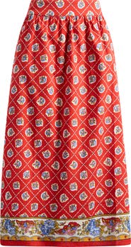 WAYF Josefina Cotton Blend Skirt