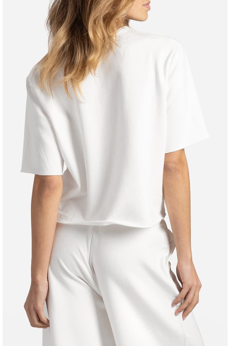 Light French Terry T-Shirt, Alternate, color, OFF WHITE
