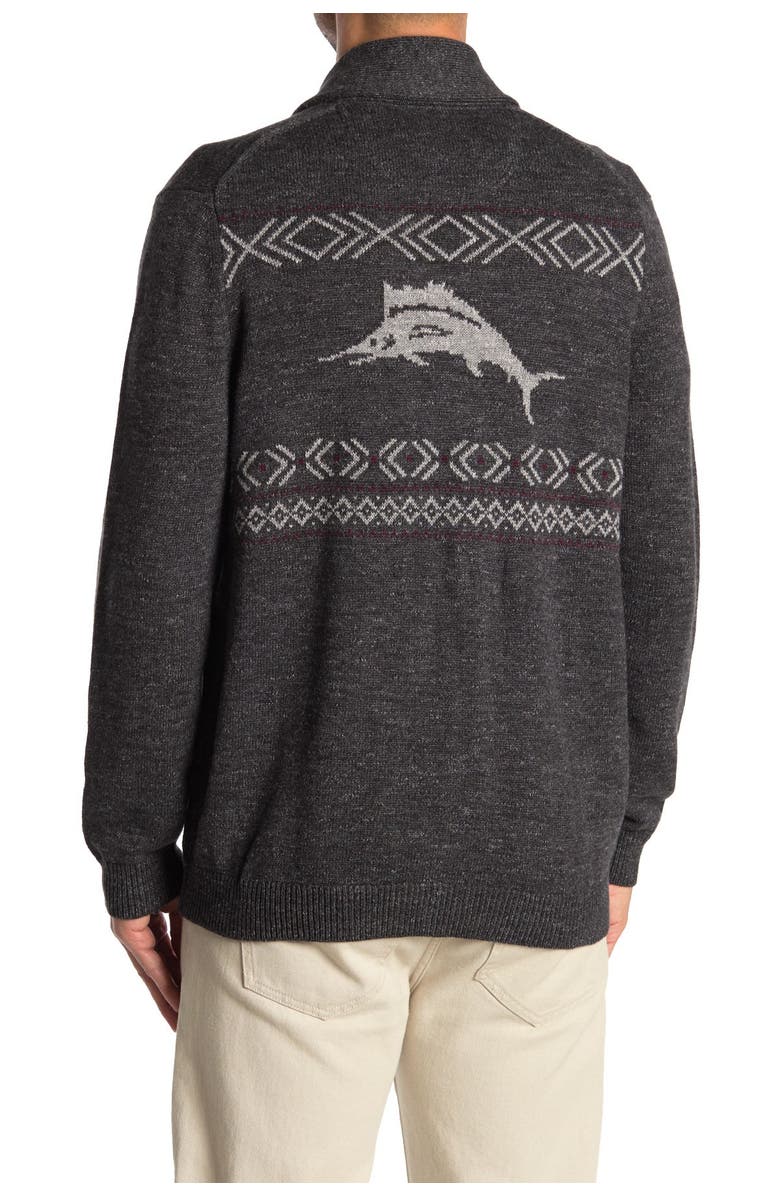 Tommy Bahama Hula Days Fair Isle Cardigan, Alternate, color, 