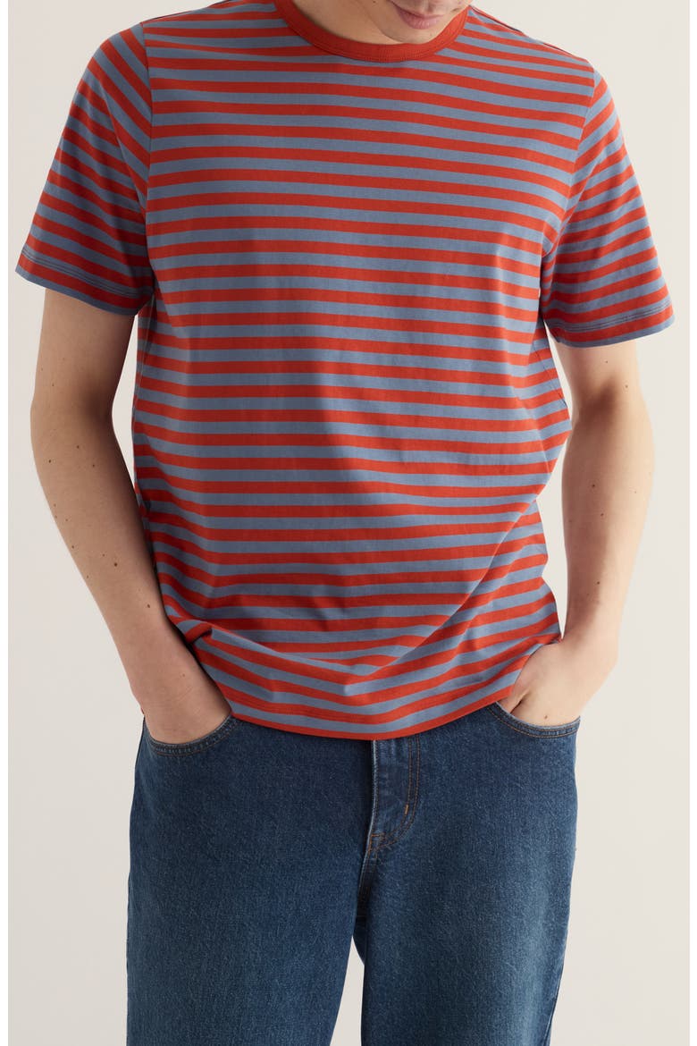 Seven Seas Sailor Striped T-Shirt, Main, color, MINI CORNISH CINNAMON SLATE