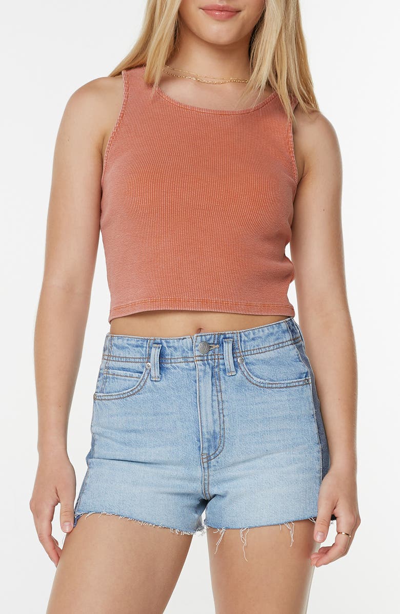 Roxy City Lights Cutout Tank, Main, color, Aragon Solid