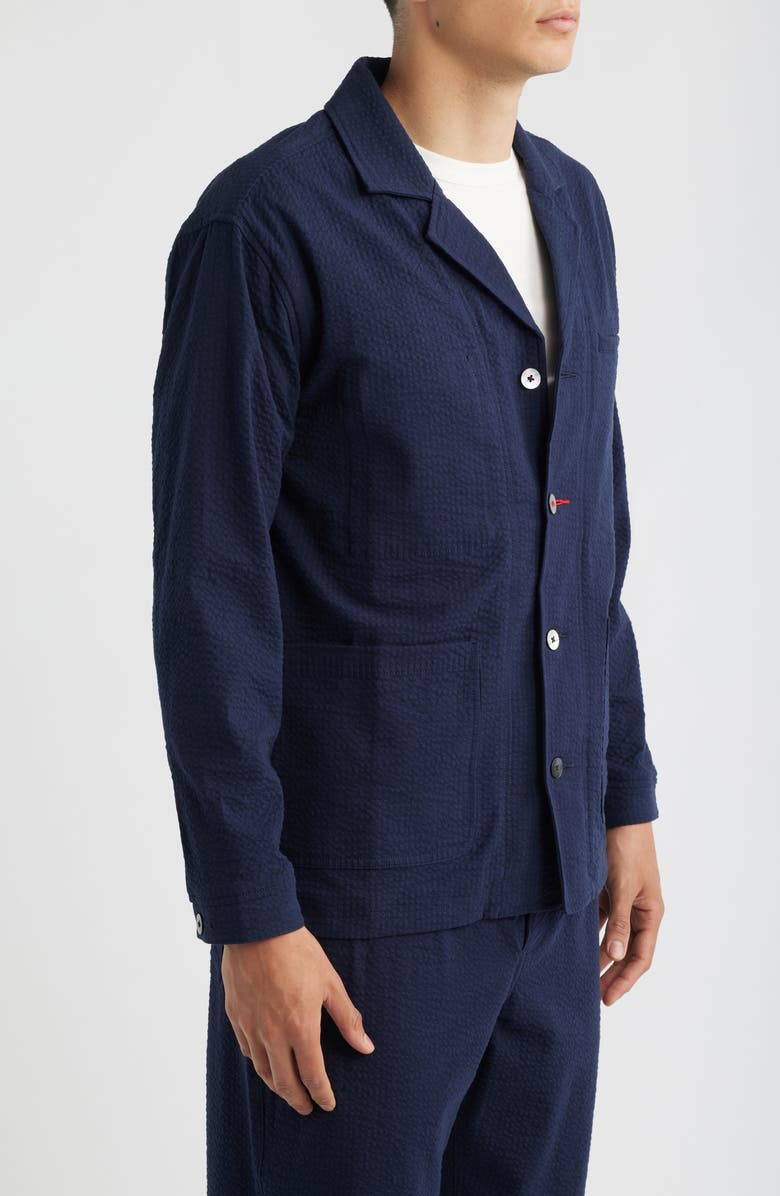 Imperfects Mr. Lynch's Cunningham Seersucker Blazer, Alternate, color, Dark Navy